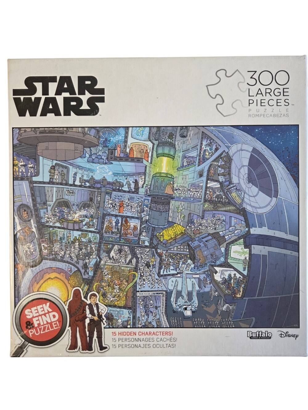 Buffalo Games Star Wars - Seek & Find - The Death Star - 300 Large Piece Jigsaw